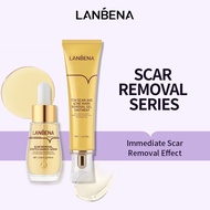 LANBENA Scar Remover Set Acne Scar removal Gel+Serum Acne Pimple Marks Stretch Marks Remover Fade Da