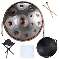 9-tone/10-tone/12-tone Hand Disc Drum Instrument Tongue Drum Professional Grade handpan 440 Hertz Ge
