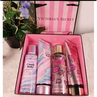 OFFER ORI VICTORIA SECRET BODY MIST&LOTION SET Hantaran 4 IN 1 Minyak wangi untuk perempuan