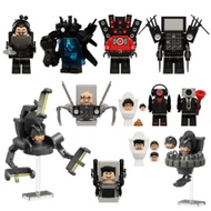 Skibidi Toilet Cameraman Speakerman Titan TV Man Compatible with LEGO building blocks  [Set bag] Cro