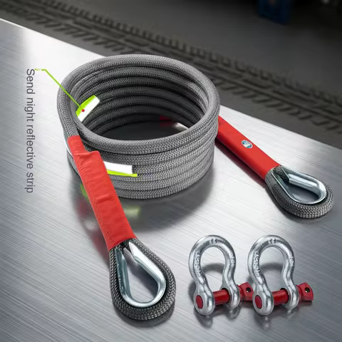Multiple Sizes Car Outdoor Off-road Trailer Tow Rope Emergency Rescue Rope Thicker Car Nylon Colour 