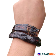 Gelang Bahar Merah Macan / Gelang Akar Bahar Asli Merah