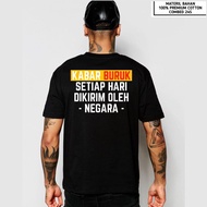 Adult Distro T-shirt Bad News Every Day Send Country Cool Words T-shirt Short Sleeve Unisex Men Wome