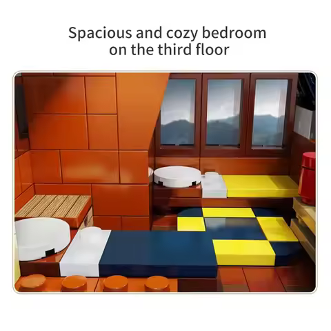 Technical Cada MOC Four Seasons Tree House Model Building Kits 1155PCS With LED Bricks Toys Decor Ch