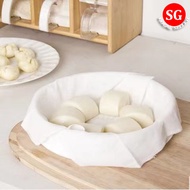 🇸🇬【SG stock】Japanese Style Cotton Steamer Cloth Steamer Cloth Steamer Trowel Cloth Steamed Dumpling Bun Cloth Cotton