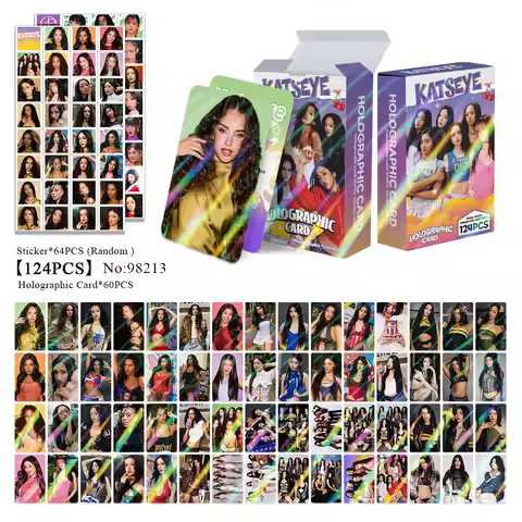 124pcs KATSEYE New Album Photocards Stickers Kpop Merch Lomo Cards Set Fans Collection Cards Gifts