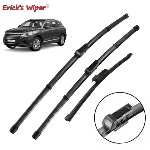 Erick's Wiper LHD Front & Rear Wiper Blades Set For Volkswagen VW Touareg 3 2018 - 2023 Windshield W