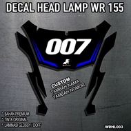 decal head lamp wr 155 - biru