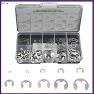 【BET】120X Stainless M1.5 - M10 Assorted E Clips C Circlip Kit Retaining Snap Ring Set[my]