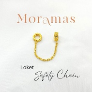 Moramas SAFETY CHAIN PDR 916 Gold/ Loket PDR LOCK Emas 916/  潘多拉安全锁916金 #Bead #Charm