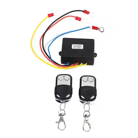 Easy Installation 315-433MHZ Wireless Winch Remote Control Switch Receiver Kit 12V 24V Fast Response