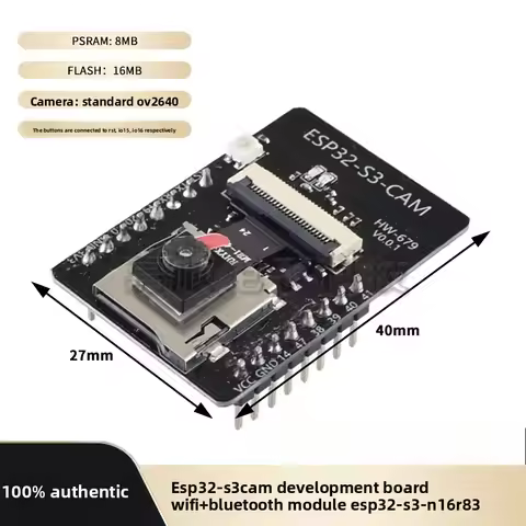 ESP32 S3 CAM Development Board with GC2145 Lens WiFi Bluetooth Dual Core MCU Module