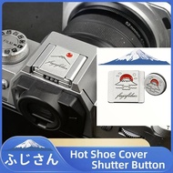 Metal Camera Hot Shoe Cover Shutter Button Cap For Fuji XS20 XT50 XM5 XT30 XT5 Nikon Z30 ZFC Z50 Can