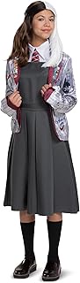 Disguise girls Estella Cruella Costume, Official Disney Estella School Girl Outfit from Cruella Live