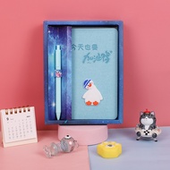 Hand Account Book Gift Box Set Cartoon Flamingo Notepad with Pen Cute Notebook Hand Account Book Dia