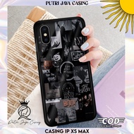 hp IP XS MAX Casing Motif AESTHEBLCK Fashion Cute New Hardcase Softcase Aesthetic Premium Glossy Sil