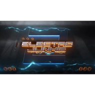 Electro Junkie 2 stream Overlay / Screen Theme / Widget Theme (STREAMLABS OBS / OBS Studio)