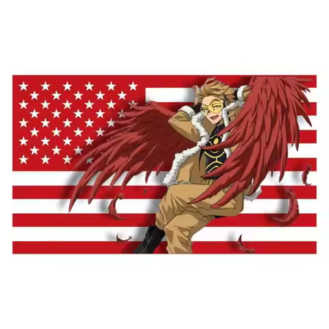 Keigo Takami Hawk Wall Tapestry My Hero Academia Anime Flag Barber Shop Advertising Decoration Garag