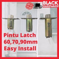 Black Hardware Home Door Lock Latch Knob Bolt Replacement Accessories Tombol Pintu Bilik Rumah Kunci Pintu Rumah Kayu A