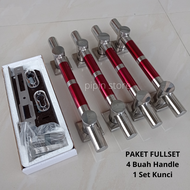 2Set 4 Buah Handle Tarikan Gagang Handle Pintu Rumah Minimalis Set Kunci Panjang 33 cm 45 cm Stainle