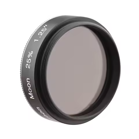 Camnoon 1.25 Inch Moon Filter 25 Percent Transmittance Filter For Astronomical Telescope Eyepiece