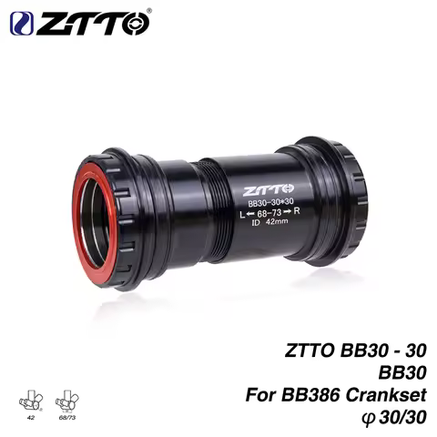 ZTTO BB30 30mm Press Fit 4 Bearing Bottom Bracket Thread Lock for 42x68/73mm Frame to 30 Crankset Bi
