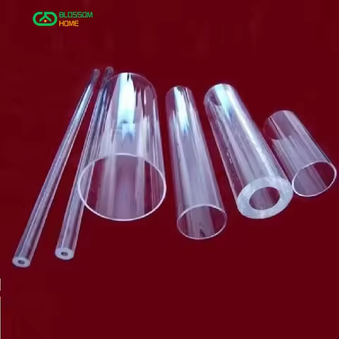 80mm OD x 70mm ID Transparent Round Acrylic Tube Plexiglass PMMA Material Through Pipe 250mm Length