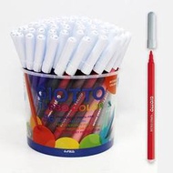 [小文的家] 【義大利 GIOTTO】可洗式兒童安全彩色筆(細96支)附筆筒  