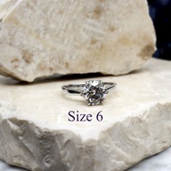 victoria - cincin moissanite perak 925 silver rhodium plated - 6