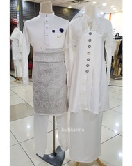 BAJU KEBAYA PLAIN PUTIH OFF WHITE | BAJU KEBAYA NIKAH | KEBARUNG FAZURA | SET NIKAH | BAJU KEBARUNG 