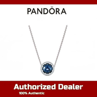 【100% Genuine】Pandora Necklace Pandora Ocean Heart 925 Silver Clavicle Necklace