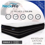 Export Quality NeckPro Tulipa [King] Pocketed Spring Mattress(13 Inch Thickness)