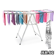 (JIJI.SG) NABI Laundry Rack - Foldable / Space Saving / Stainless Steel / Light Weight / Chrome Fini
