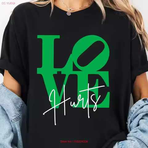Love Hurts T Shirt Philly Jalen vintage Washed Top For Everyday Wear Versatile homme Casual graphic 