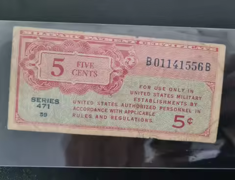 America 471 Series 5-50 Cent Original Notes G