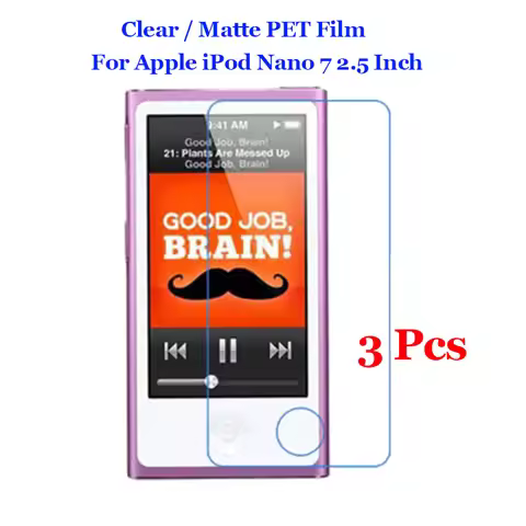 3 Pcs/Lot For Apple iPod nano 7 2.5" New HD Clear / Anti-Glare Matte Front Screen Protector Touch Fi