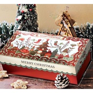 Christmas Brownies Box Vintage Chandrika Cake Box 47 (25x12x7)
