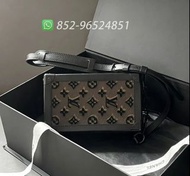 🔥全新閒置 可送禮✨全港最平 ‼支持面交陪驗 ‼🌈Louis Vuitton Monogram Tuffetage Vertical Soft Trunk M45044 Black 黑色 老花 豎版盒
