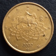 Koleksi Koin Italia Euro cent 50 Cents tahun 2002-2007 K-2970