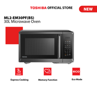 Toshiba ML2-EM30PF(BS) 30L Microwave Oven | 900W | 6 Auto Menus | Quick Defrost