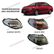 TOYOTA VIOS 2014-2018 NCP150 KELI REFLECTOR BUMPER LIGHT DYNAMIC EFFECT WITH RUNING SIGNAL