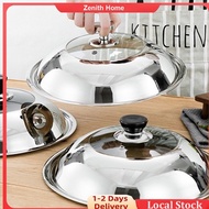 32/34CM Stainless Steel Pot Cover Thickening Vision Tempered Glass Cover Household Wok Lid