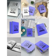 Brand New Design of eBooks Cover Mockup in Bundle Editable in 3D Preview PSD File