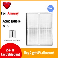 Replacement For Amway Atmosphere Mini air purifier compatible Air Filter 2 IN 1 HEPA + Carbon filter
