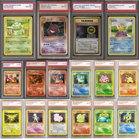 Proxy Card PKM 1999 Game 1St Edition Charizard Mewtwo Gyarados Blastoise Ninetales Gyarados Holo Gra