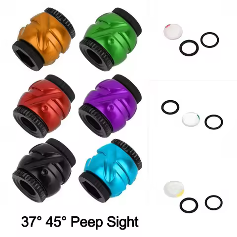 Archery Accessories Variable Diameter eagle eye Peep Sight Scope Aperture 37/45Degree Clarifier Lens