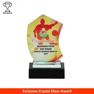 8096 Crystal Glass Award Trophy Plaque (HADIAH SUKAN DAN HADIAH ANUGERAH CEMERLANG) Plak cenderahati