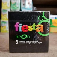 KONDOM FIESTA NEON. Glow In The Dark - 3 pcs