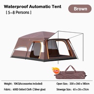 khemah Unta Camel Tent Besar 8-12 Person Large Camping Tent Family Tent For Outdoor 2 Rooms Double L