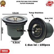 AFUR PVC STAINLESS STEEL COVER 11⁄2" INCH DISHWASH AFUR BCP PVC STAINLESS COVER/